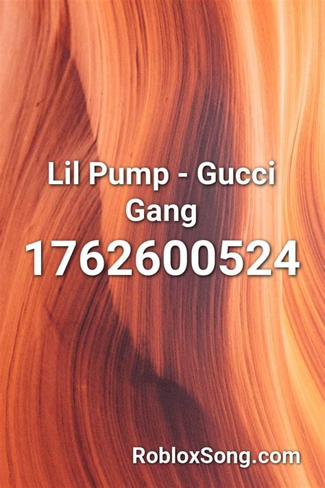 gucci gang clean roblox id|lil pump gucci gang song id.